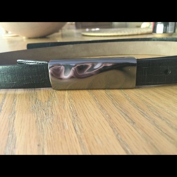 Brunello Cucinelli metal hardware black belt - Picture 4 of 5